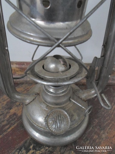 Retro aluminum Chinese kerosene lamp, storm lamp 37 cm