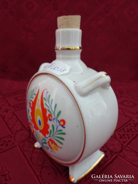 Drasche porcelain bottle with folk art pattern, diameter 8 cm. He has!