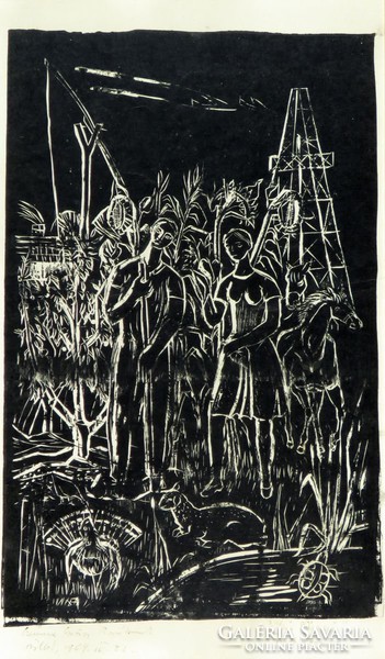 Fontos Sándor : "Üllési életkép" 1969