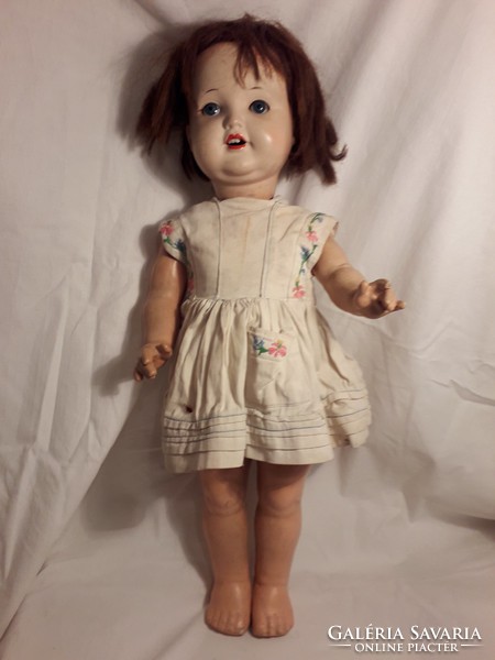 Antique original papier mache sp sonneberg girl doll 2966 8/11, 58 cm