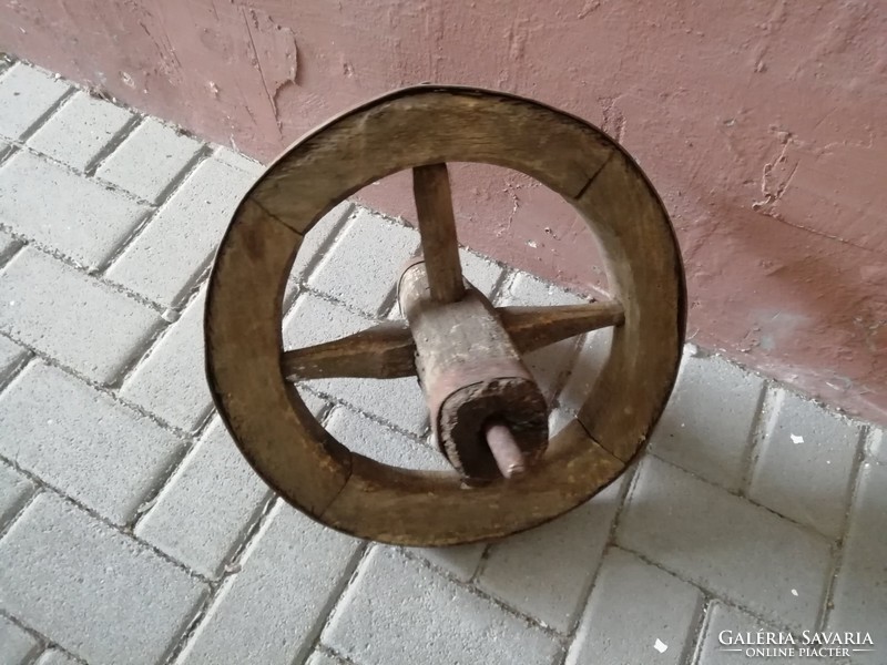 Antique wheelbarrow wheel