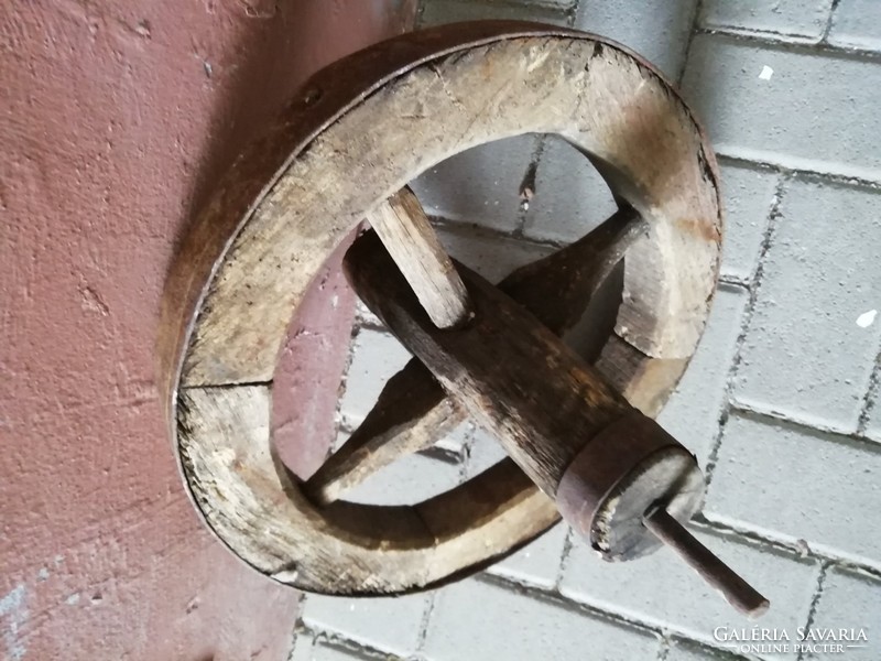 Antique wheelbarrow wheel