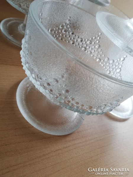 Retro glass goblets 5 pcs