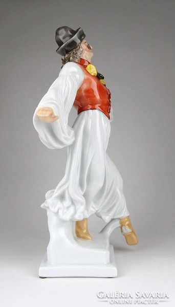 1A365 Táncoló juhász Herendi porcelán figura első osztályú jelzéssel 29 cm