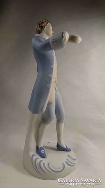 Royal dux painted biscuit porcelain figurine, circa 1930-40.