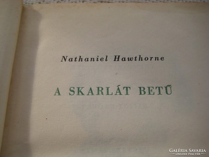 Hawthorne: the scarlet letter 1955