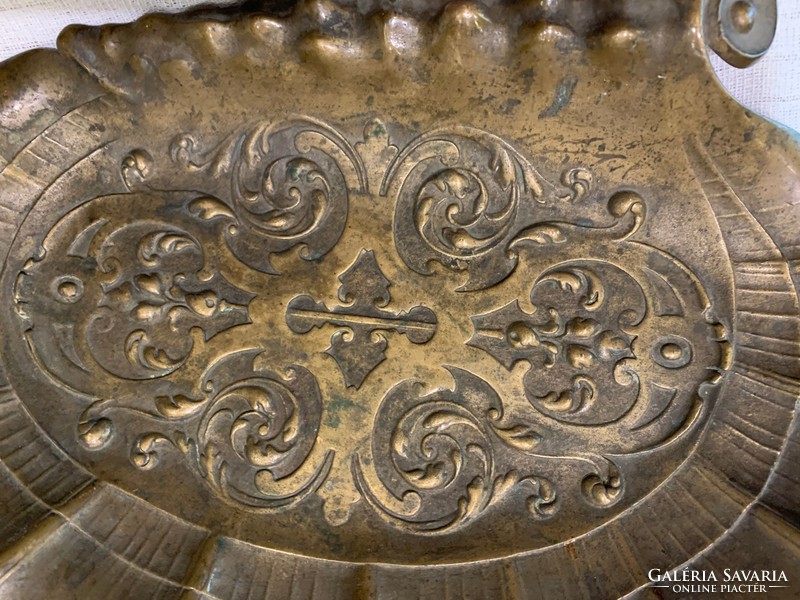 Névjegy kártyatartó bronz kagyló formájú