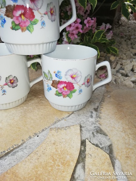 Beautiful zsolnay floral, petunia mug, mugs nostalgia, peasant decoration, collectible beauty