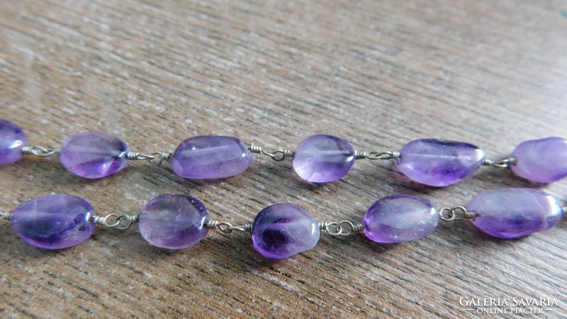 Original beautiful amethyst necklace (47.5-49.5cm)