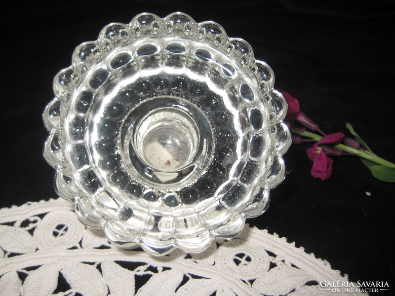 Gyertya tartó üvegből    8 x 5 cm