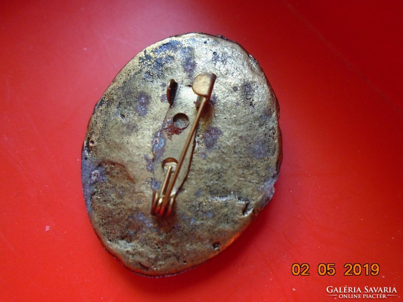 Antik  Kámea bross 3,5 x 3 cm