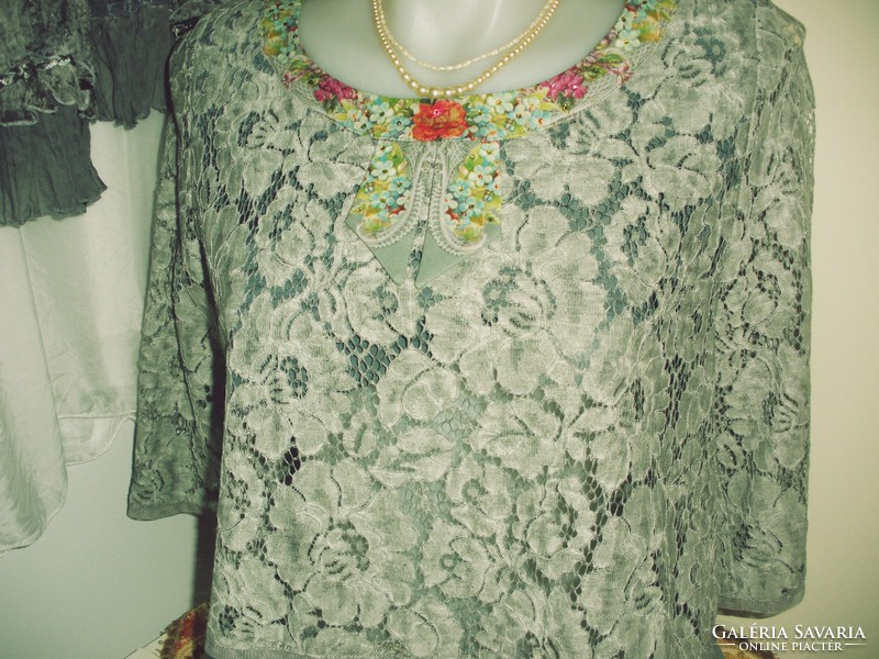 Michal negrin lace top and skirt