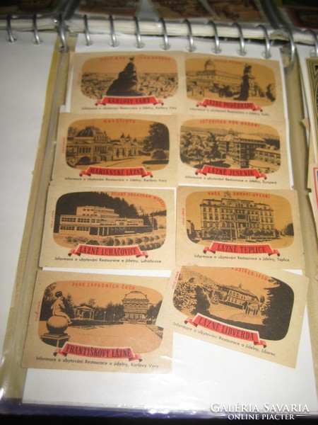 A collection of matchsticks from the late Czechoslovakia, from the 60s