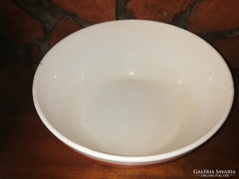 22.5 Cm diameter rare pattern granite bowl, patty bowl, nostalgia piece, peasant decoration