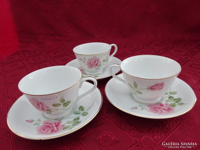 Rc Japanese porcelain - juanita - teacup + placemat with rose pattern. He has!