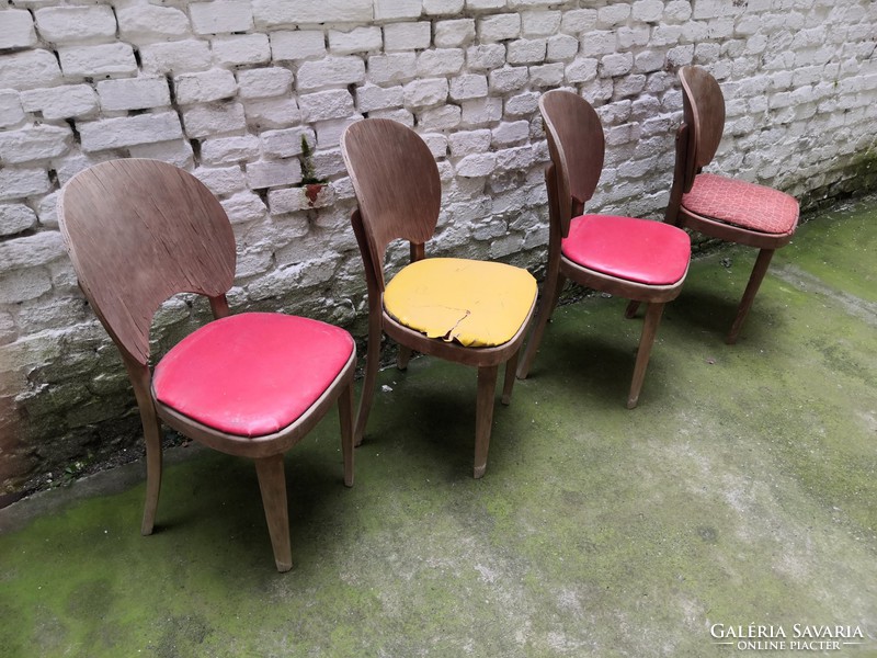 Czechoslovak thonet chair set 4 pcs #032