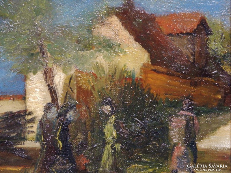 David Jándi: conversations, oil painting