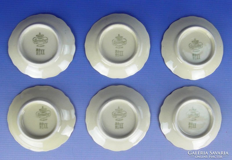 0E600 Régi BAVARIA porcelán tányér készlet 6 darab