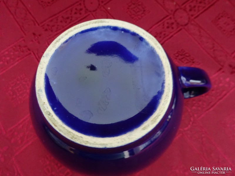 German porcelain cobalt blue tea mug with a diameter of 10.5 cm. He has!