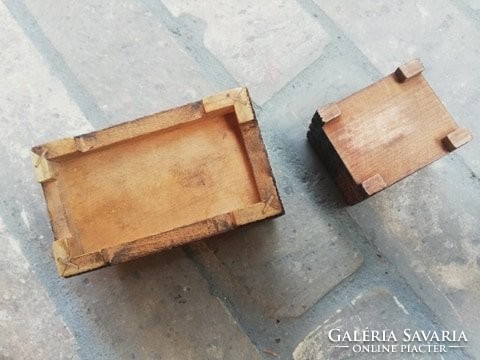 Wooden carved boxes