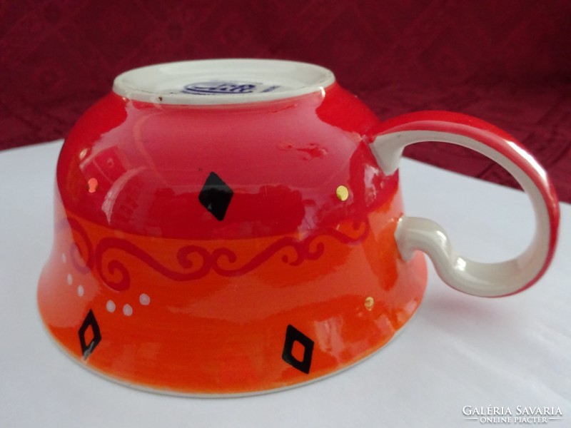 Cha cult hand-painted Taiwan porcelain teacup, diameter 12 cm. He has!