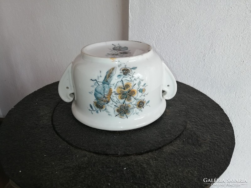 Old porcelain rare bird coma mug, mug, nostalgia piece, collectible beauty