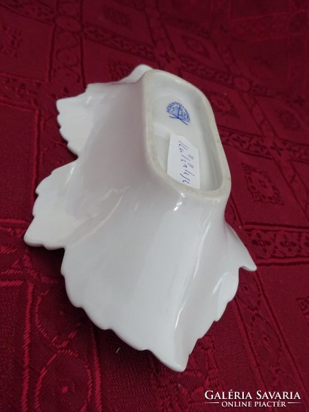 Herendi porcelán Viktória mintás, levél formájú asztalközép. Vanneki!