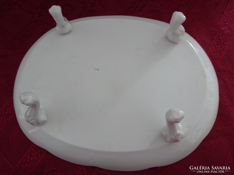 Herendi porcelán, ZVE antik négy lábon álló süteményes tál, mérete 31 x 25 cm. Vanneki!