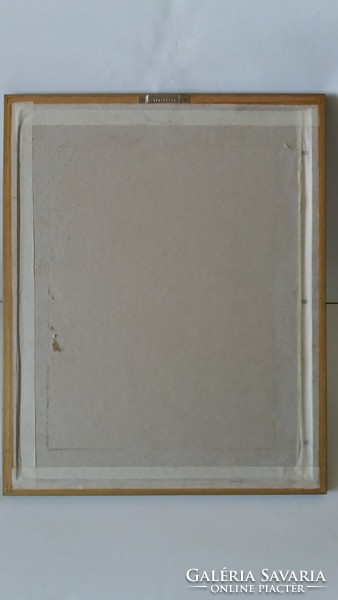 Saxon order: rarer graphic, in glazed frame, flawless, 45 cm