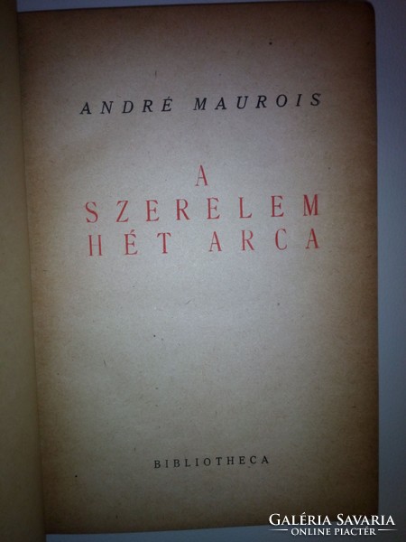 André Maurois: A szerelem hét arca (1948)