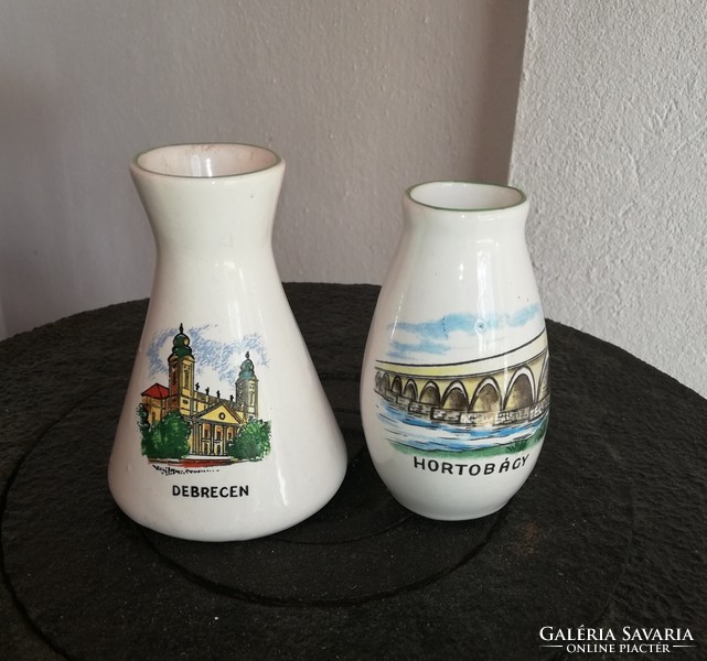 2 db Bodrogkeresztúri váza, Debrecen, Hortobágy, Gyűjtői darabok, nosztalgia 