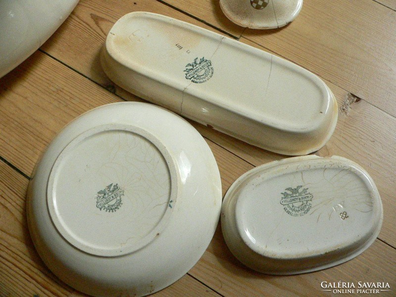 Antique faience villeroy&boch / mettlach wash basin set