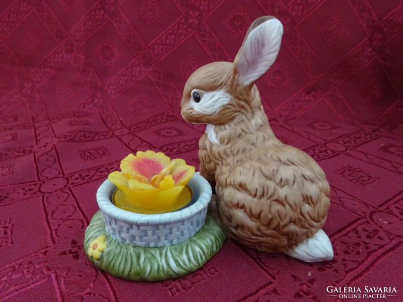 Goebel w. Germany figural statue with candlestick bunny. Limited edition. He has!