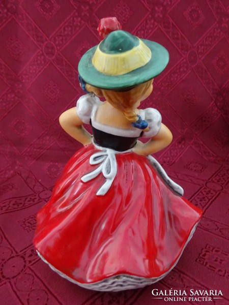 GOEBEL W. ff 293 tmk-6 Germany figurális szobor, táncoló kislány. Vitrin minőség. Vanneki!