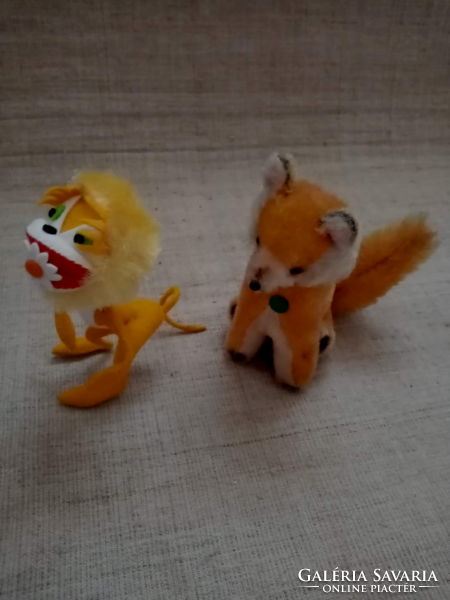 2 pcs. Branded small animal figure fox monkey in good condition are for sale together