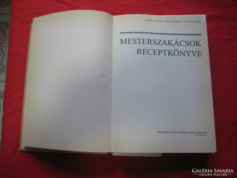 Lukács- Novák - Nagy L   Mesterszakácsok  recept könyve  470 lapon