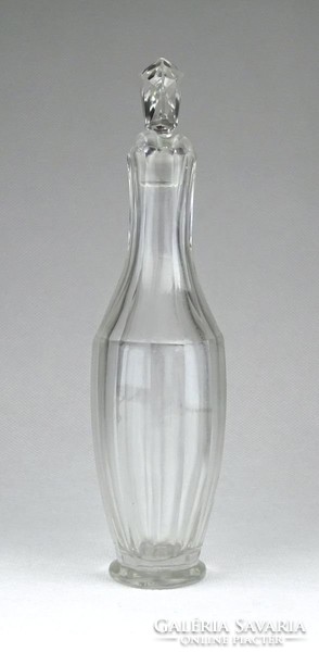 1A662 Régi különleges kiöntő dugós üveg 16 cm
