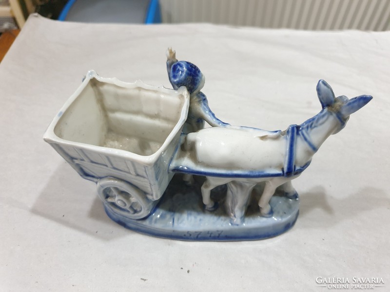 Régi holland porcelán figura 