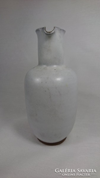 Erhard goschala meuselwitz painted-glazed ceramic jug, circa 1960. Damaged