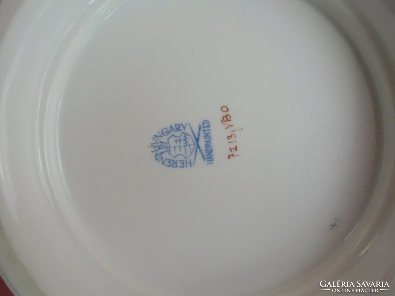 Nagy méretű Herendi porcelán Viktória mintás kaspó