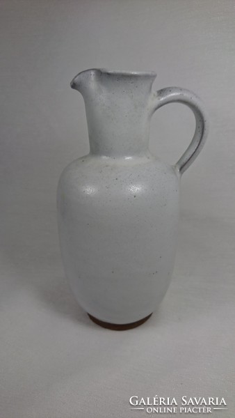 Erhard goschala meuselwitz painted-glazed ceramic jug, circa 1960. Damaged