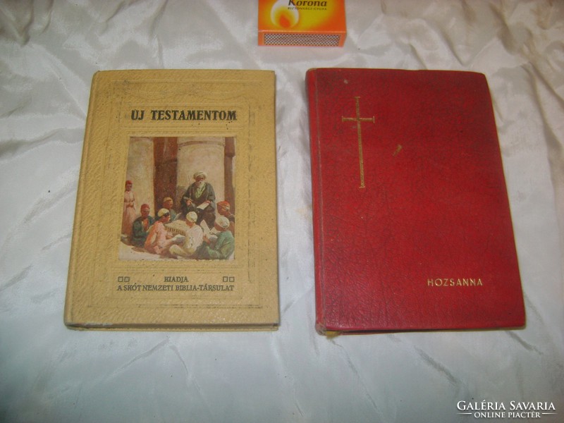 Egyházi, vallási jellegű könyv - két darab