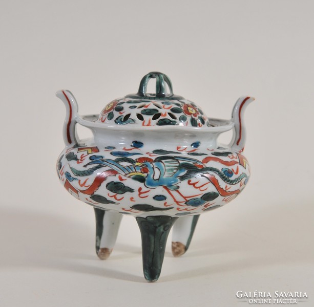 Antik kínai Ming porcelán füstölő