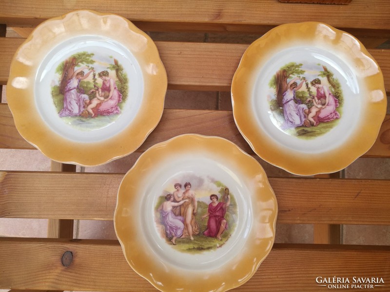 Zsolnay Angelika Kaufman porcelán tányér