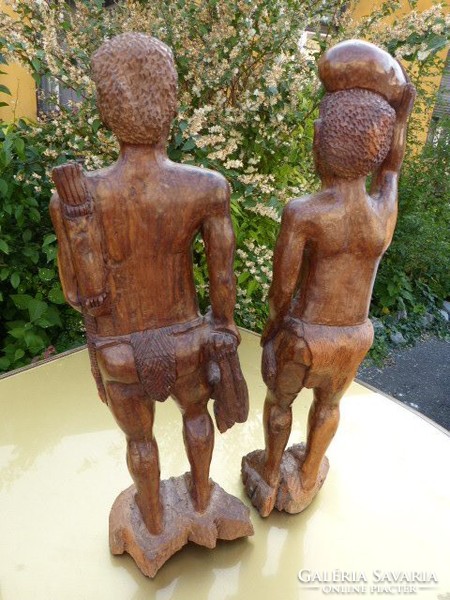 2 db régi afrikai szobor.