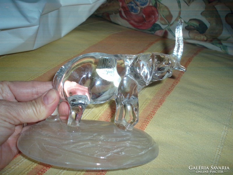 French crystal elephant