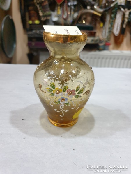 Csehszlovák üveg váza 