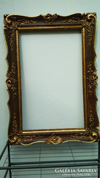 Old picture and mirror frame