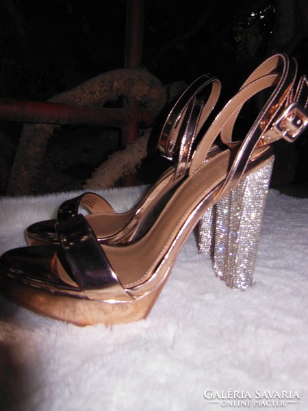 Sandals - asos - new - with rhinestone heel - size 38.5 cm