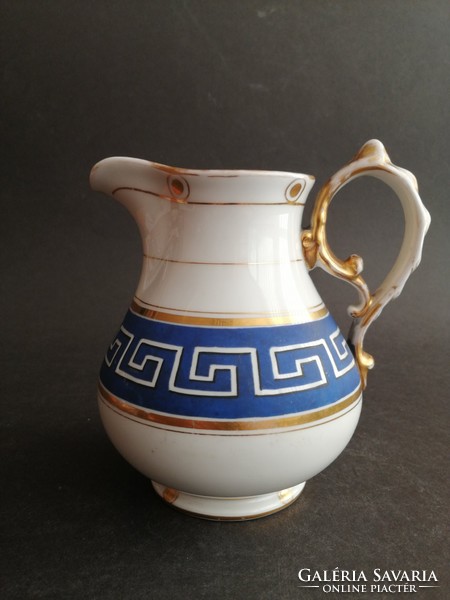 Rare antique fischer & mieg f&m gilded classicizing porcelain pourer - ep